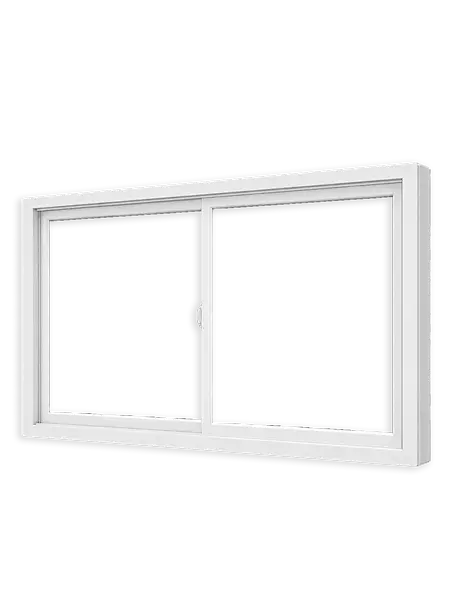 3D rendering of a white sliding window