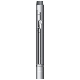 Technical rendering of Bull Dog® Bailer cleanout tool with internal components shown.