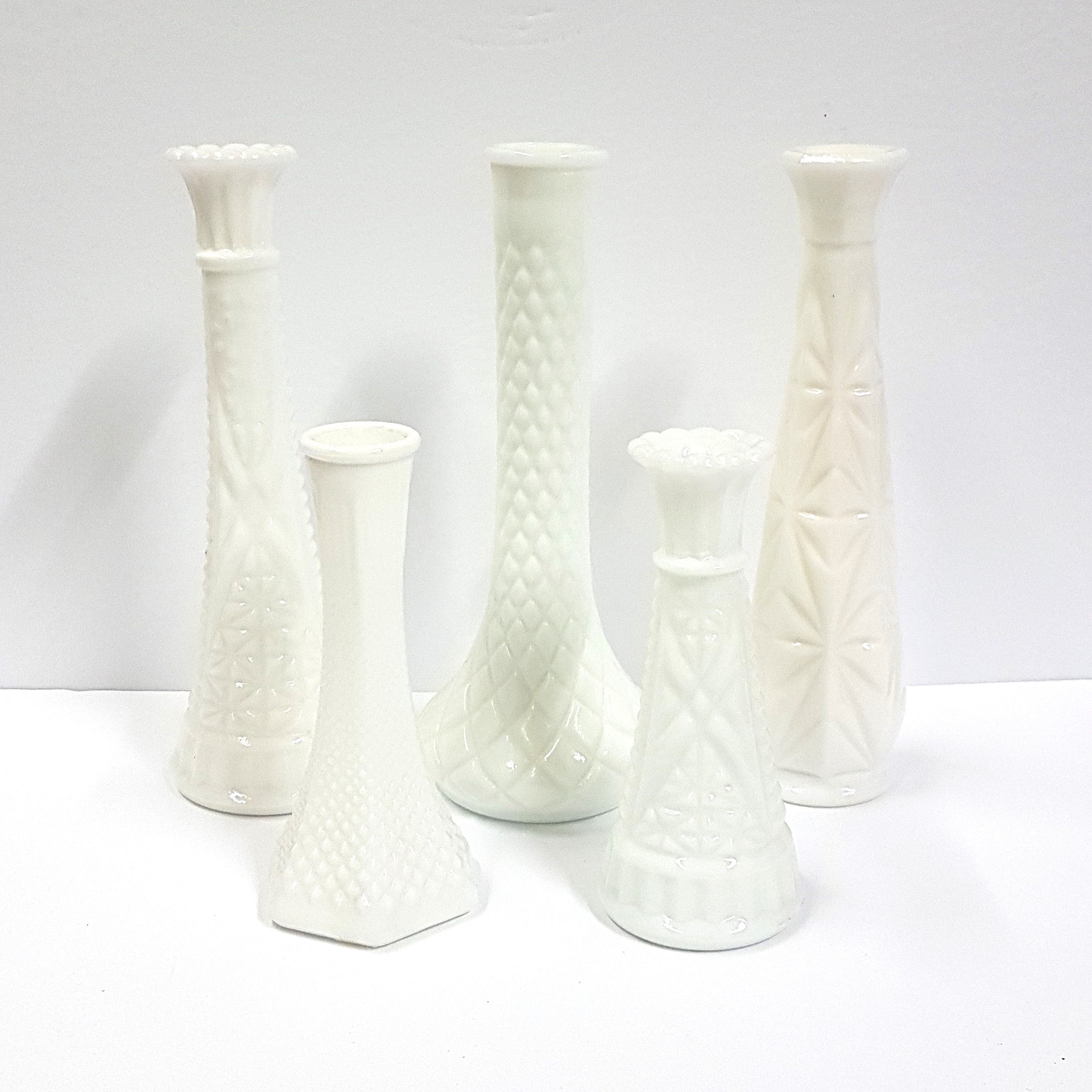Milkglass Vases (Assorted)