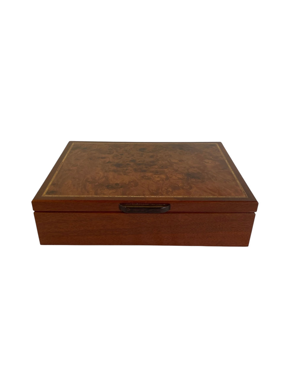 Myrtle Burl and Rosewood Jewellery Box