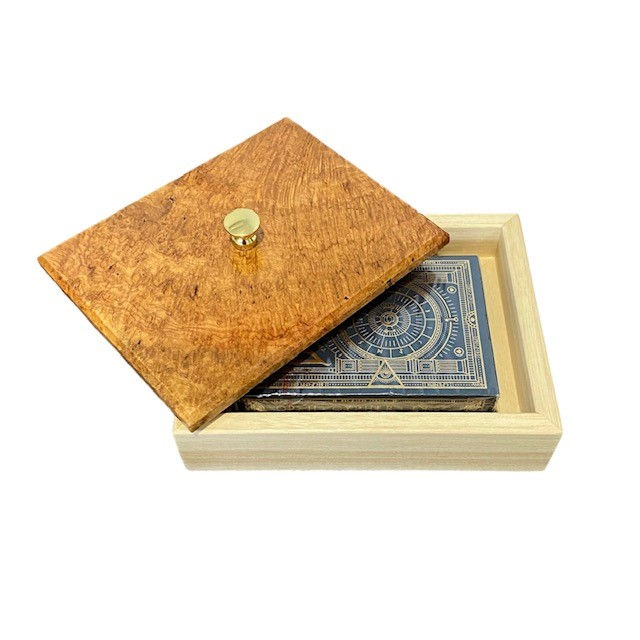 Thumbnail: New Guinea Rosewood Burl Playing Card Box
