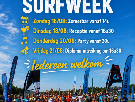 Klaar voor een sportieve week op onze waterplas