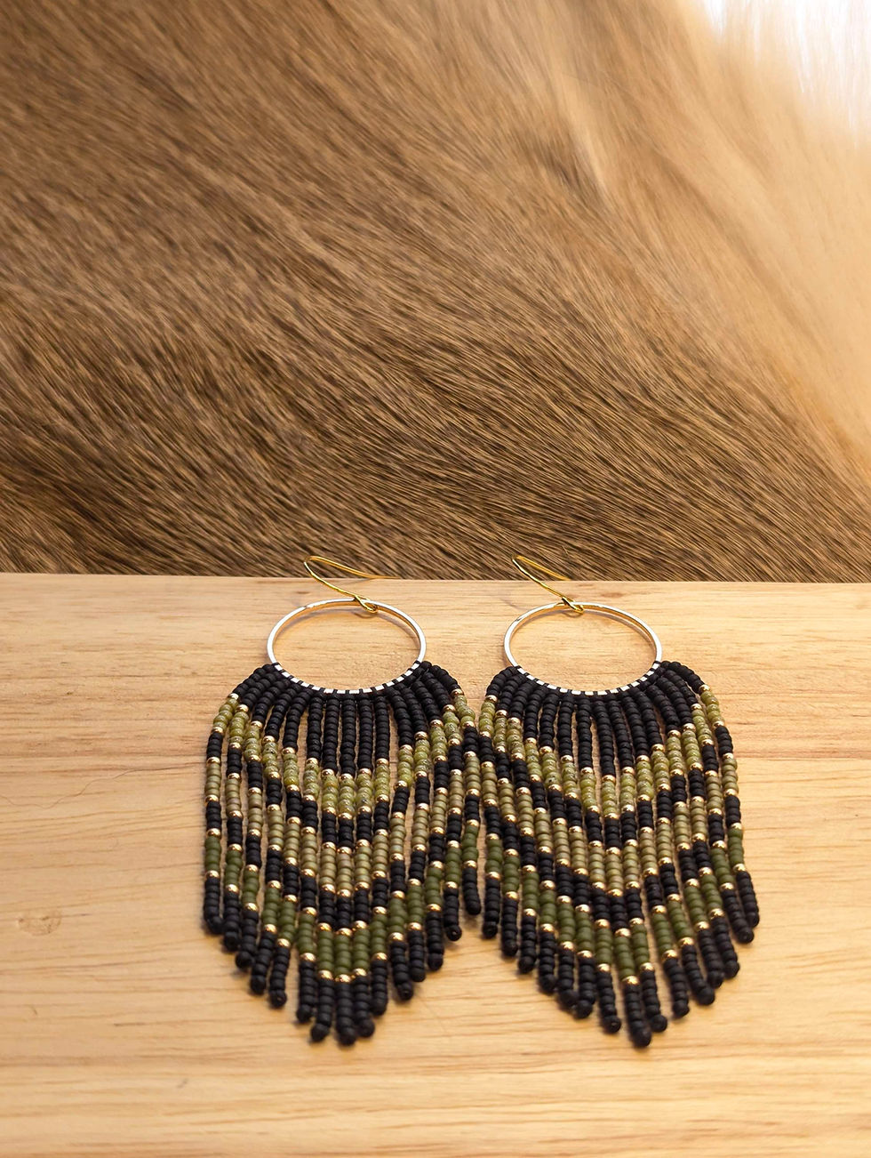 Thumbnail: Verdant Fringe on Hoop - Black