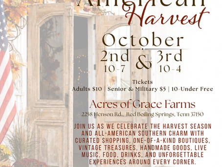 The American Harvest: A Fall Southern Marketplace at Acres of Grace Farms