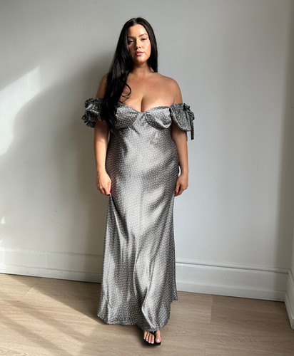 strapless open back dress Solace London Joni Dress main image 1