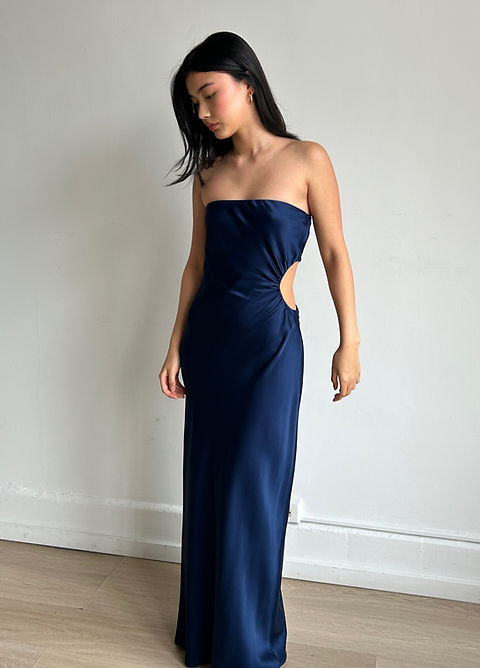 Reformation Nevaeh Satin Dress | Once Twice Reformation Nevaeh Satin Dress | Once Twice