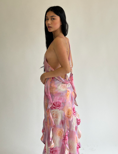 knee length dresses for ladies For Love & Lemons Madison Maxi  Rent with Iz