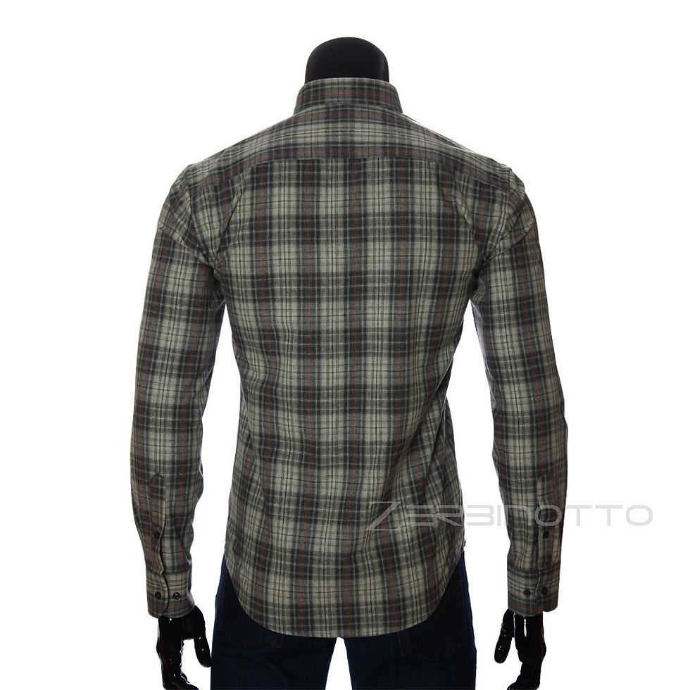 Миниатюра: Мужская приталенная рубашка в клетку GF 2940-9