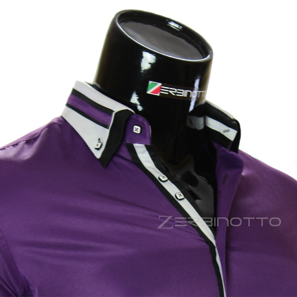 Миниатюра: Мужская однотонная рубашка с коротким рукавом MM 919-4