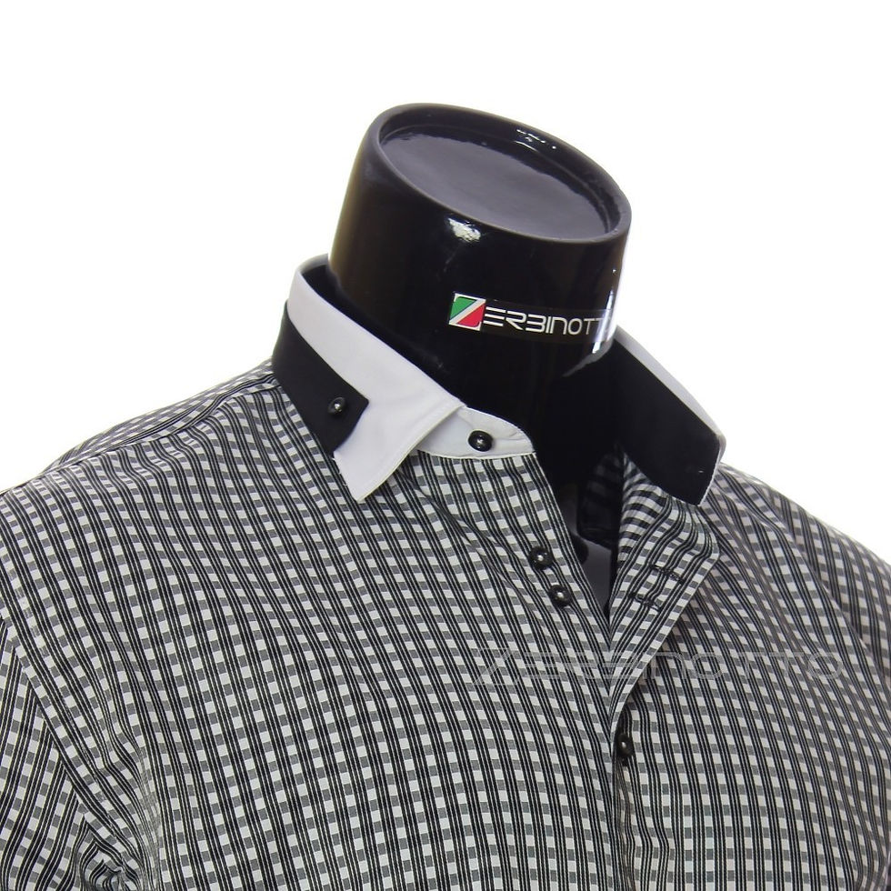 Миниатюра: Мужская приталенная рубашка в клетку NP 1570-6