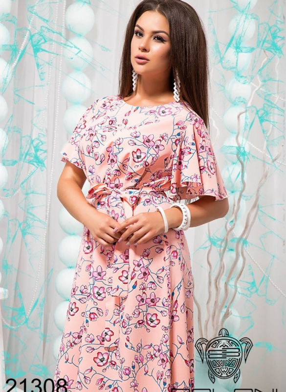 Thumbnail: Стильное платье с поясом