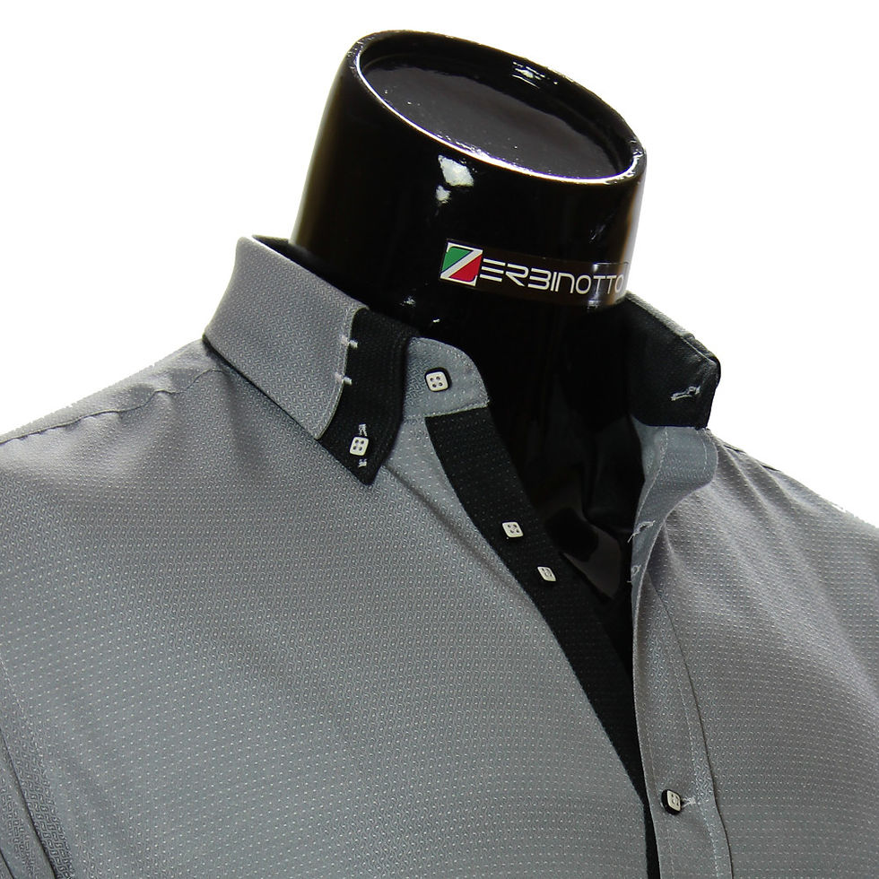 Миниатюра: Мужская однотонная приталенная рубашка MM 1959-4