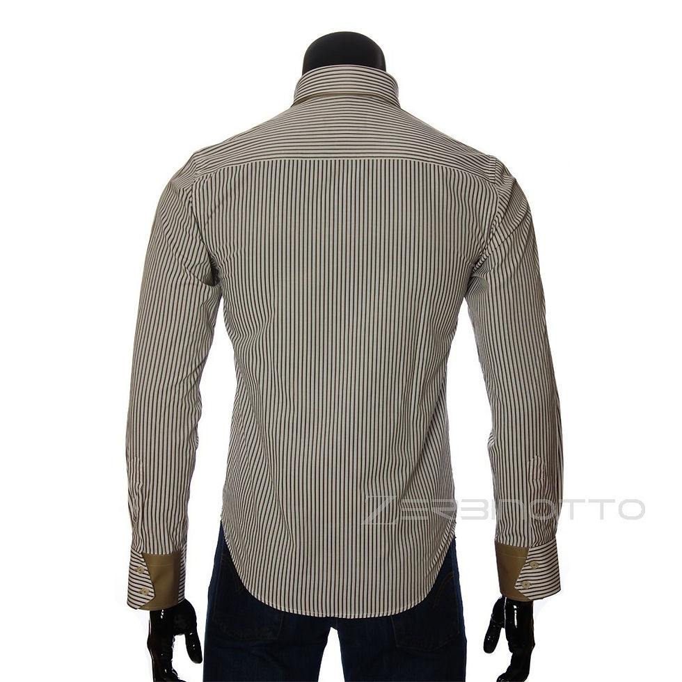 Миниатюра: Мужская приталенная рубашка в полоску BAL 1823-2