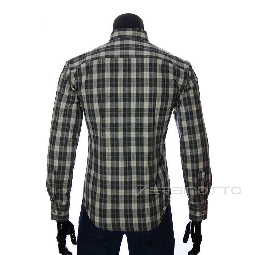 Миниатюра: Мужская приталенная рубашка в клетку GF 2940-8