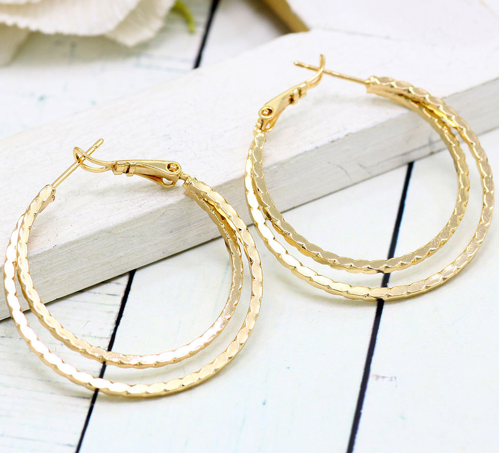 Миниатюра: Серьги-кольца (3,5см) V538073907130