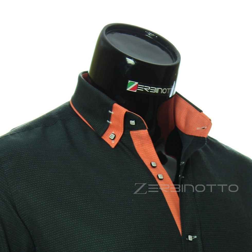 Миниатюра: Мужская однотонная приталенная рубашка MM 1959-1