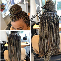 Braids on girl