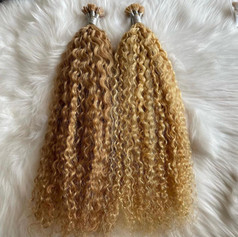 Curly hair extensions