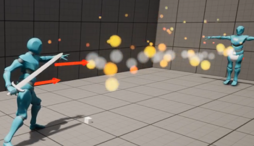 Fire Blast Ability. A visual progression of the fireball visual feedback.