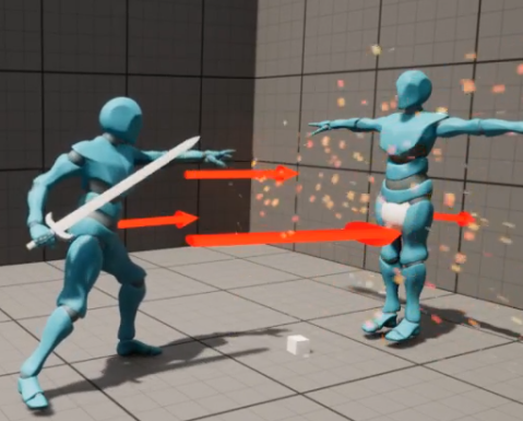 Flame Burst Ability. Showing a progression of the visual feedback from the Flame ability.