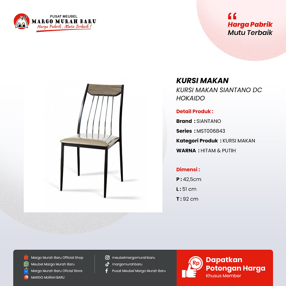 KURSI MAKAN SIANTANO DC HOKAIDO