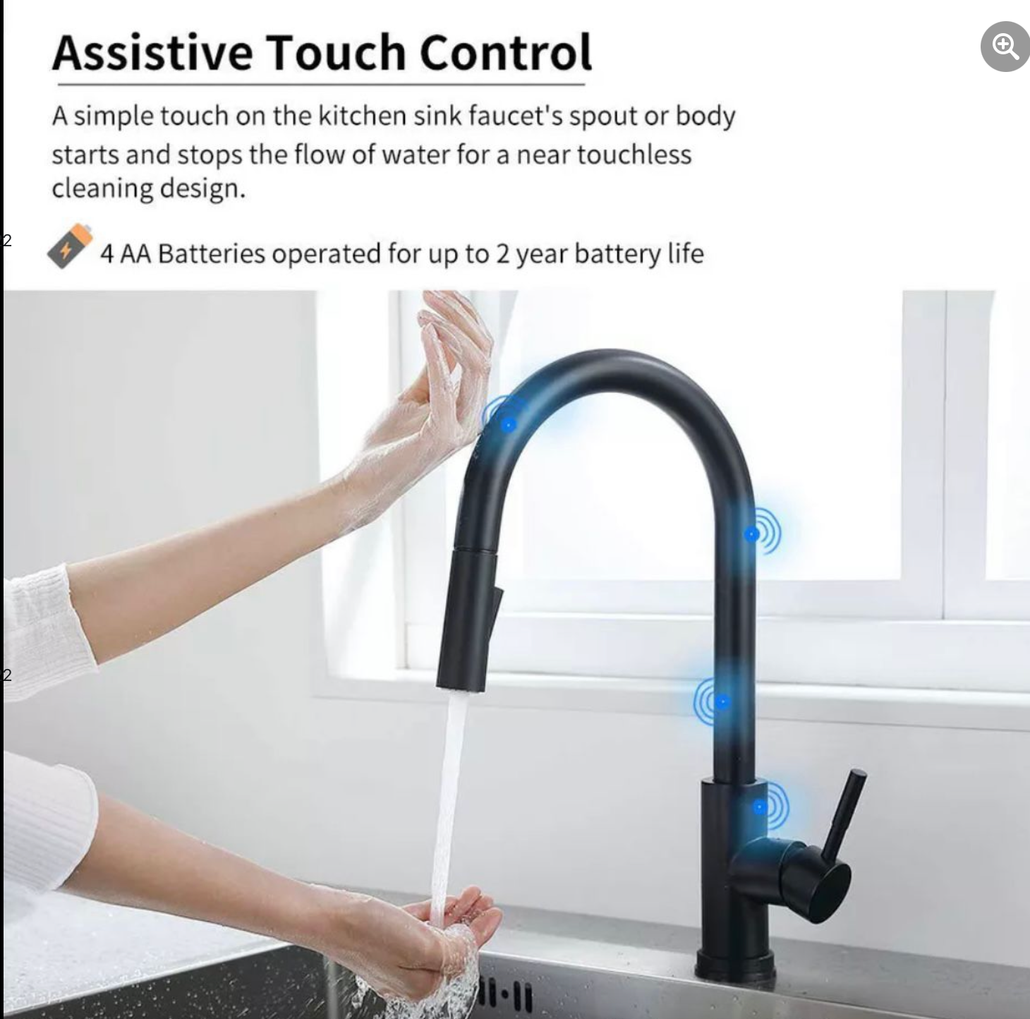 GRIFOS DE COCINA CON ROSIADOR EXTRAIBLE {(TOUCH)}