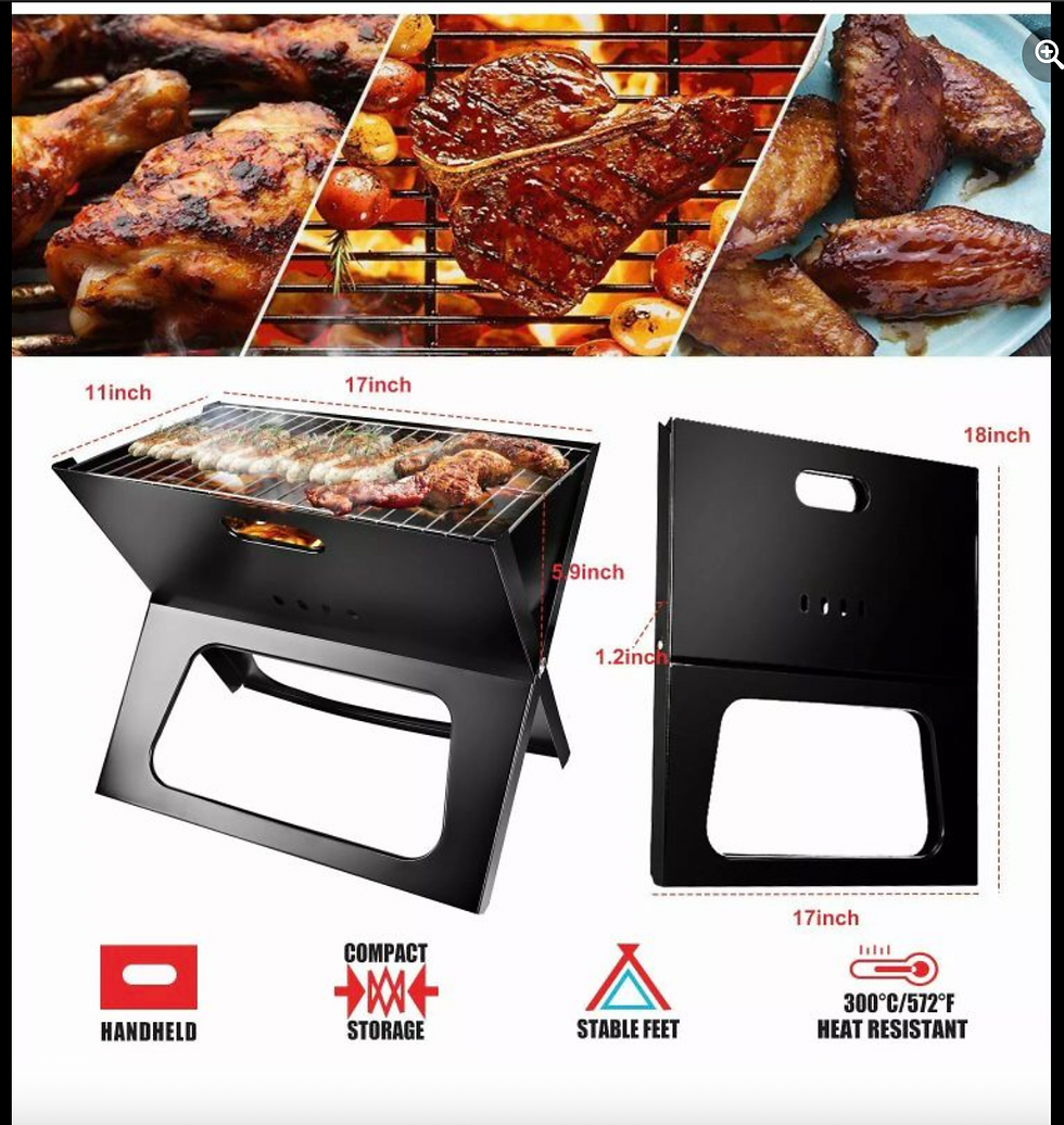 Miniatura: ASADOR PLEGABLE DE ACERO INOXIDABLE FACIL DE GUARDAR