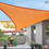 Miniatura: Moderna y elegante malla sombra Triangular para patio, jardín, balcón, etc..