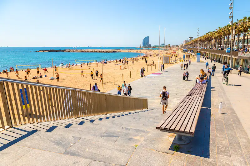 Costa barcelona plage de barceloneta