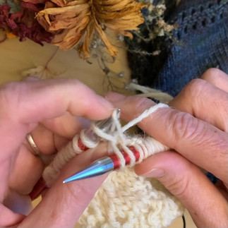 knitting the herringbone stitch step 3