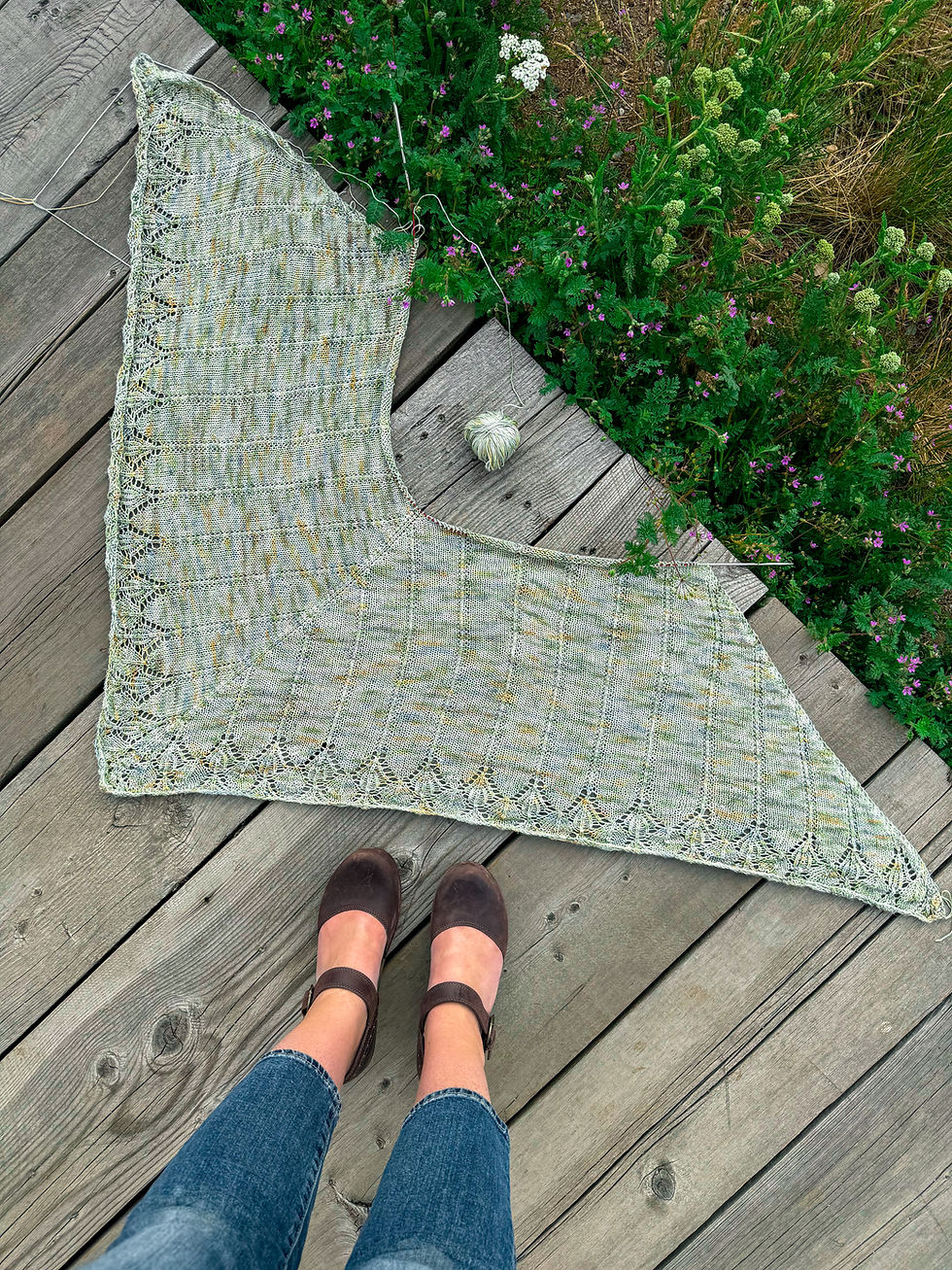 Thumbnail: The Plant Lady Shawl Knitting Pattern