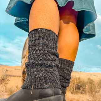 Bluster Leg Warmers knitting pattern from wool & wyrd