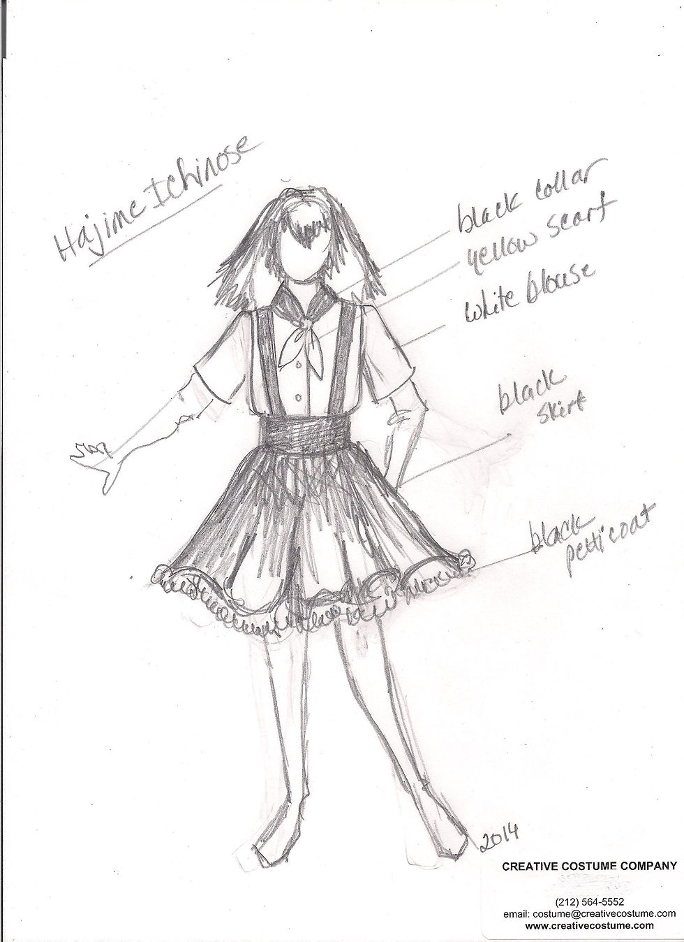 Anime Hajime Ichinose Costume