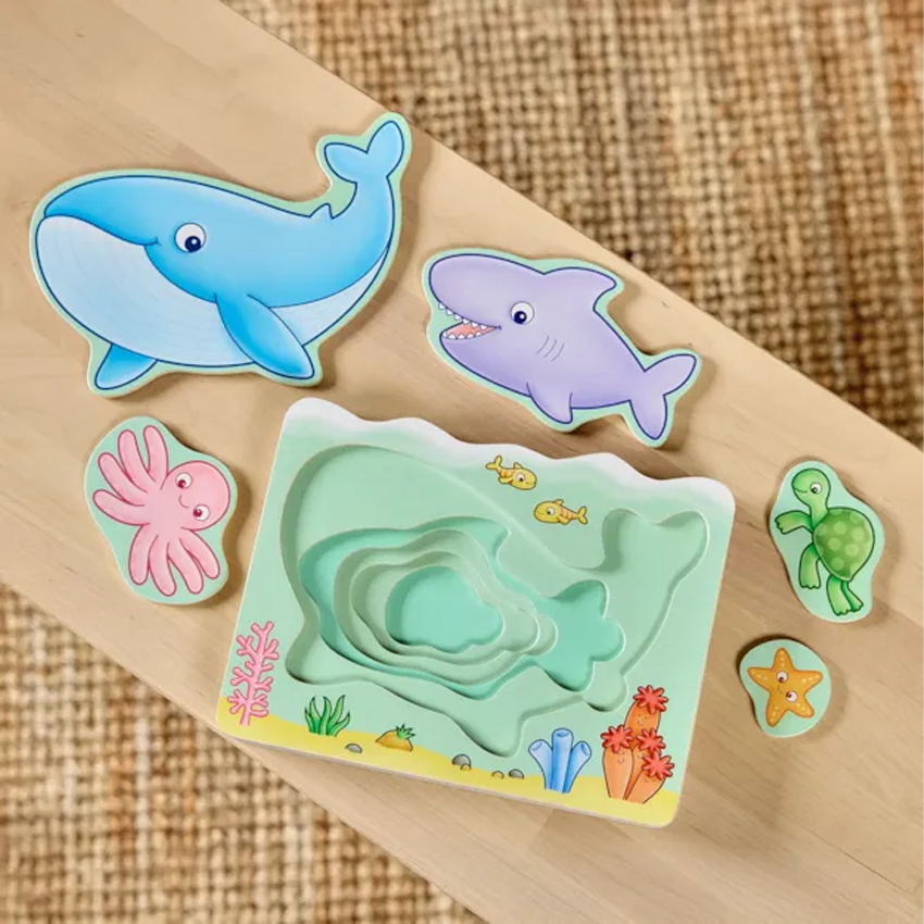 Thumbnail: Under The Sea Wooden Nesting Puzzle