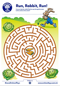 A family of two adults and two children playing with educational puzzles