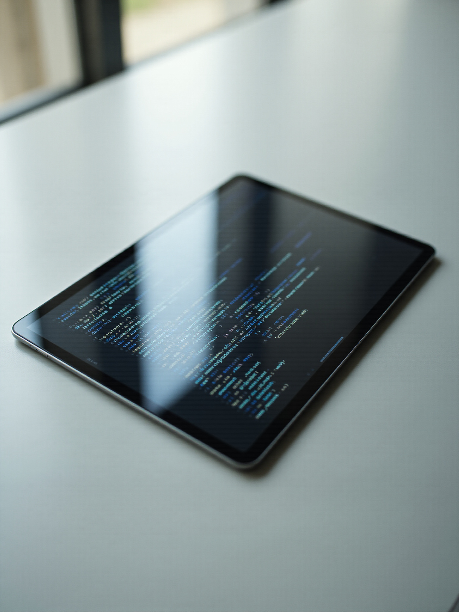 Laptop with programming code