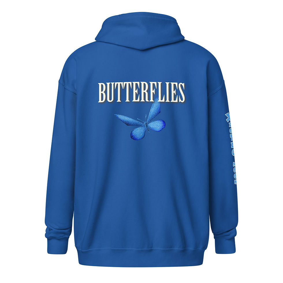 Thumbnail: Butterflies Zip Hoodie