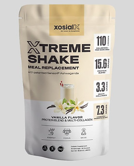Vanilla XTREME SHAKE™ — Complete Nutrition & Collagen Support ctfo xosialx shake