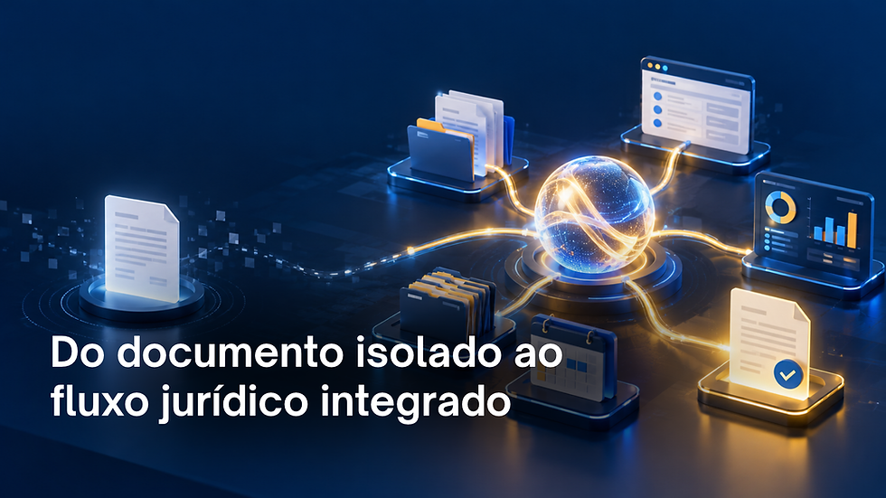Fluxos de trabalho jurídico realizados por agentes personalizados