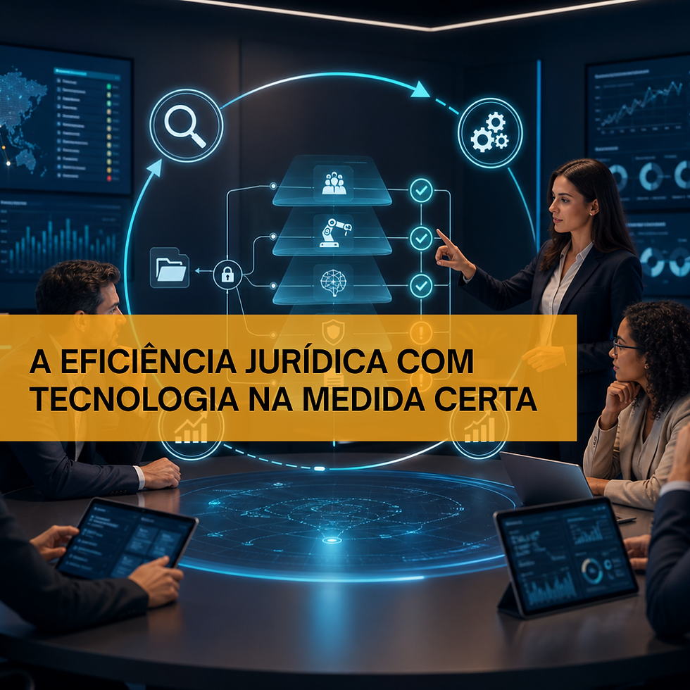 A EFICIÊNCIA JURÍDICA COM TECNOLOGIA NA MEDIDA CERTA