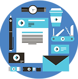 printing stationary and promos icons