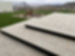 Modern staircase with rectangular pavers