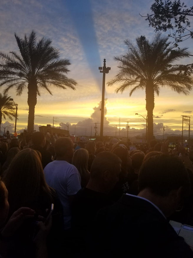 A beautiful Las Vegas Sunset after a hards day work