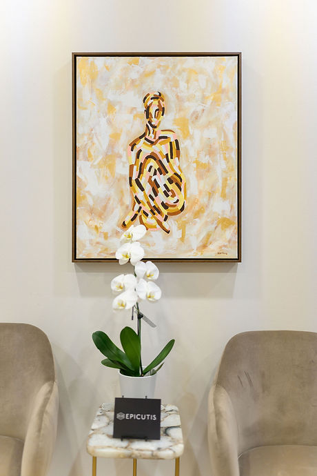 east bay obgyn waiting room abstract painting