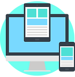 Computer, ipad, and iphone custom design illustrations
