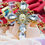 Thumbnail: Luxurious crystal cube bead rosary with gold accents, featuring a Saint Benedict medal and a sparkling rhinestone cross