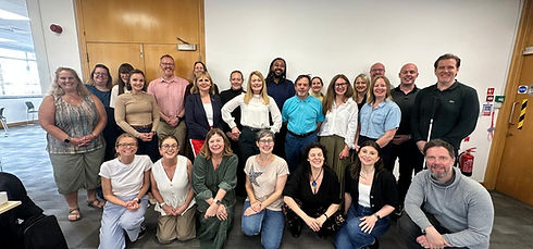 A group of participants including Dr Nicky Shaw at the Visionar training event