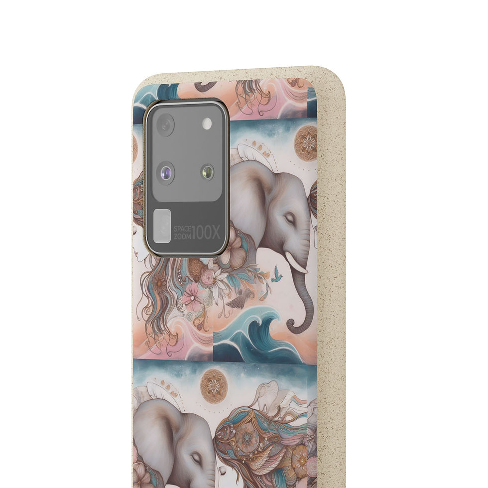 Thumbnail: Phone Case - Divine Feminine & Elephant - Design by Olivia 