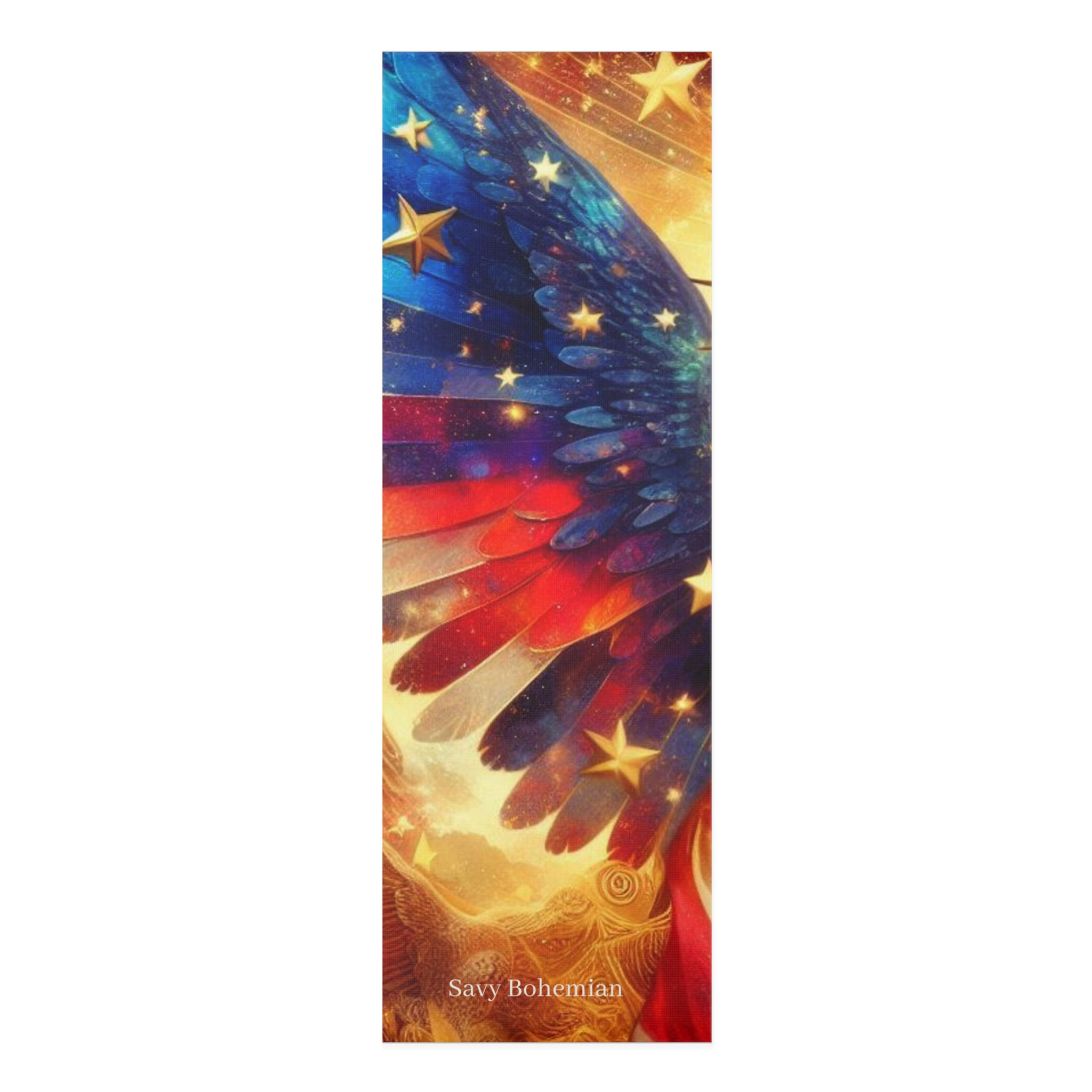 Thermographic Yoga Mat - Americana Wings - Savy Bohemian