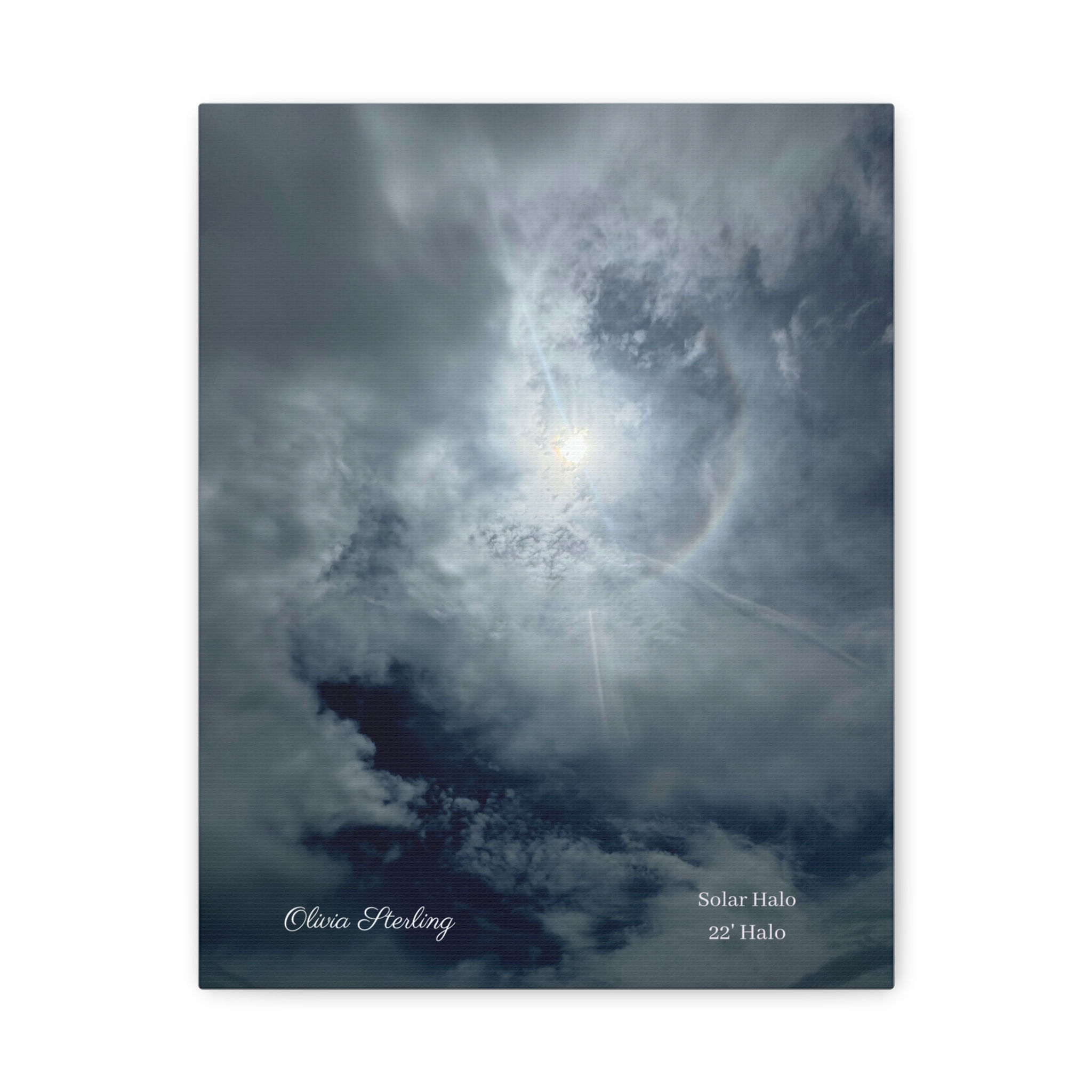 Canvas Print - "Solar Halo - 22 Halo" - Photoraphy by Olivia Sterling